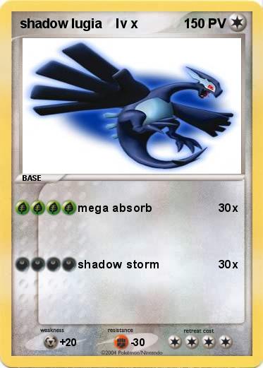 Pokemon shadow lugia    lv x