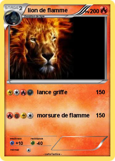 Pokemon lion de flamme