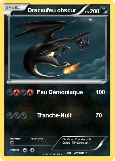 Pokemon Dracaufeu obscur