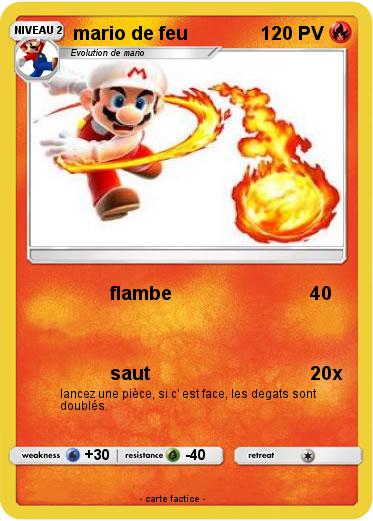 Pokemon mario de feu