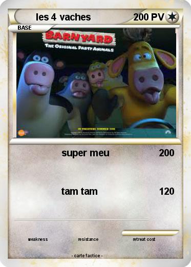 Pokemon les 4 vaches