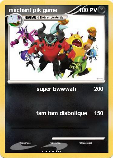 Pokemon méchant pik game