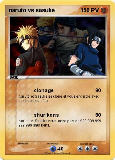 Pokemon naruto vs sasuke