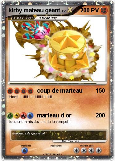 Pokemon kirby mateau géant