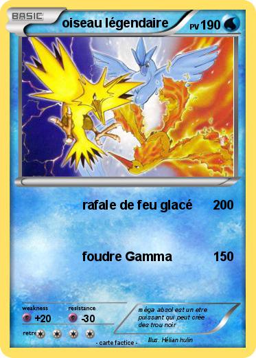 Pokemon oiseau légendaire