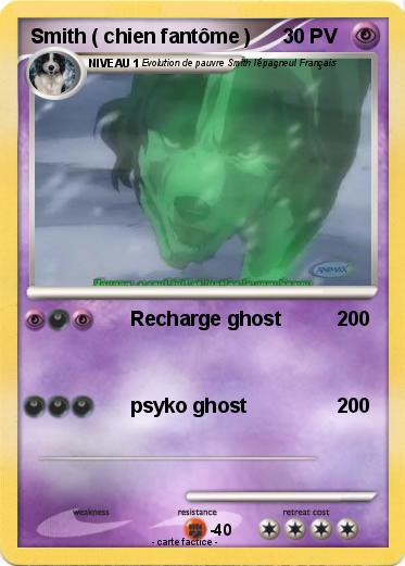Pokemon Smith ( chien fantôme )