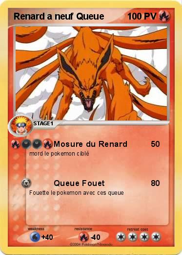 Pokemon Renard a neuf Queue