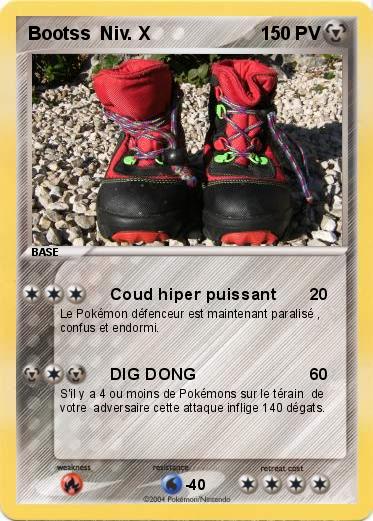 Pokemon Bootss  Niv. X