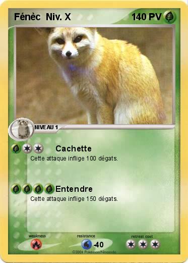 Pokemon Fénèc  Niv. X