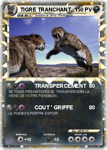 Pokemon TIGRE TRANCHANT