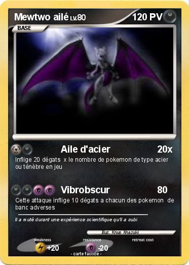 Pokemon Mewtwo ailé