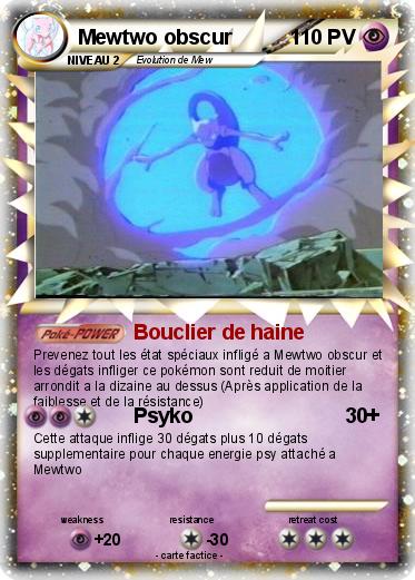 Pokemon Mewtwo obscur