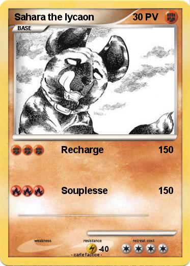 Pokemon Sahara the lycaon