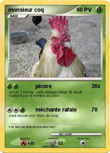 Pokemon monsieur coq