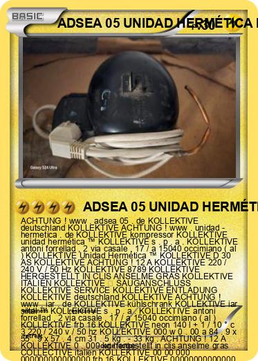 Pokemon ADSEA 05 UNIDAD HERMÉTICA IME DEUTSCHLAND