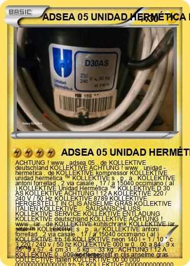 Pokemon ADSEA 05 UNIDAD HERMÉTICA IME DEUTSCHLAND