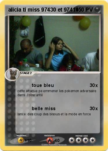 Pokemon alicia ti miss 97430 et 97410