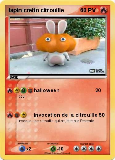 Pokemon lapin cretin citrouille