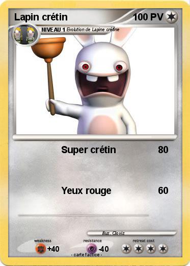 Pokemon Lapin crétin
