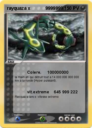 Pokemon rayquaza x            9999999