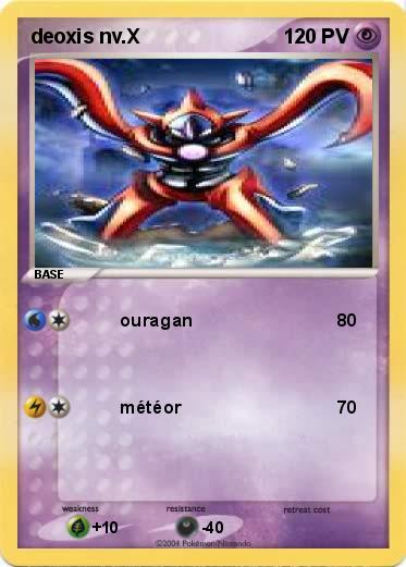 Pokemon deoxis nv.X