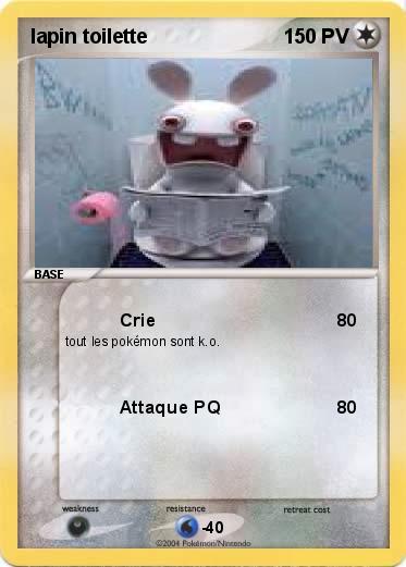 Pokemon lapin toilette