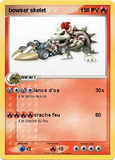 Pokemon bowser skelet