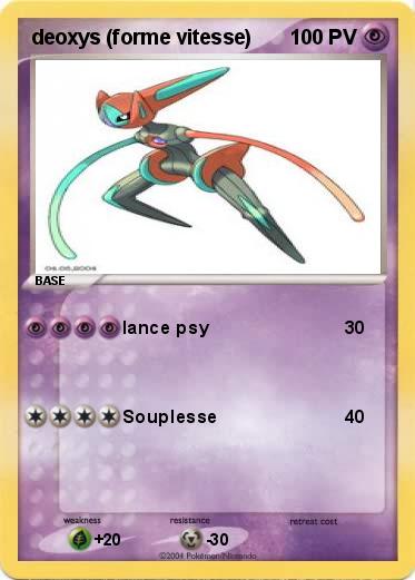 Pokemon deoxys (forme vitesse)