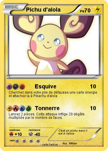 Pokemon Pichu d'alola