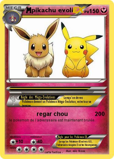 Pokemon pikachu evoli