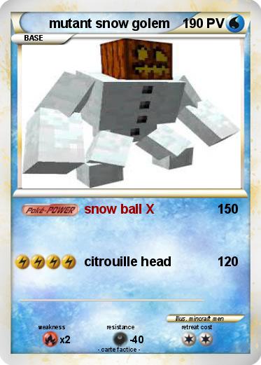 Pokemon mutant snow golem