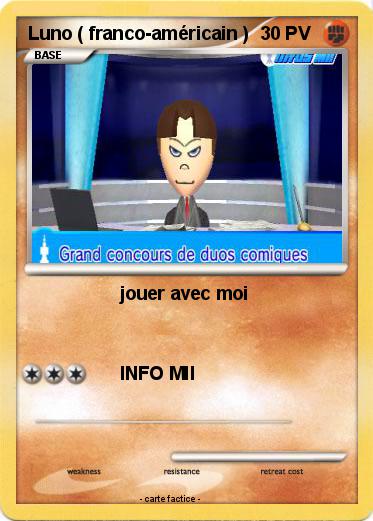 Pokemon Luno ( franco-américain )