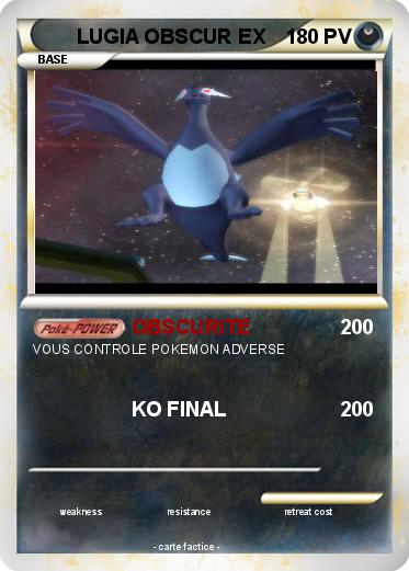 Pokemon LUGIA OBSCUR EX
