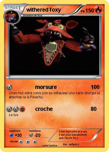 Pokemon withered foxy