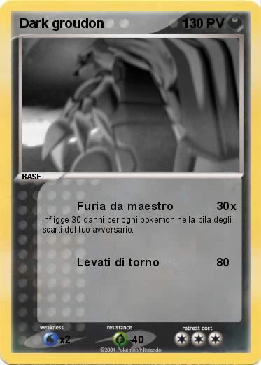 Pokemon Dark groudon
