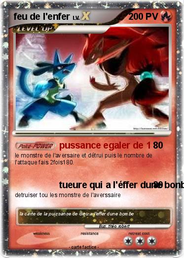 Pokemon feu de l'enfer
