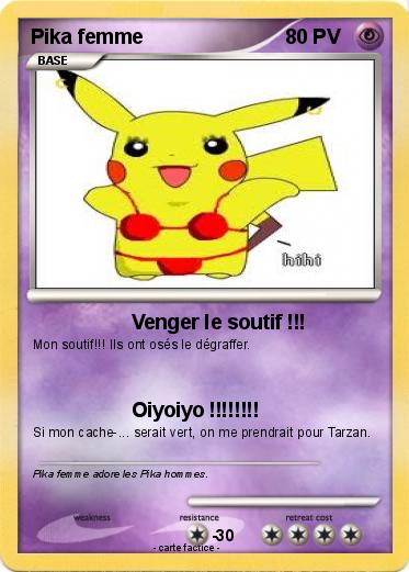 Pokemon Pika femme