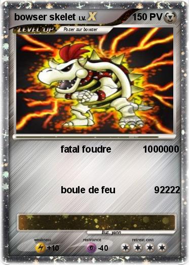 Pokemon bowser skelet