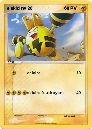 Pokemon elekid nv 20