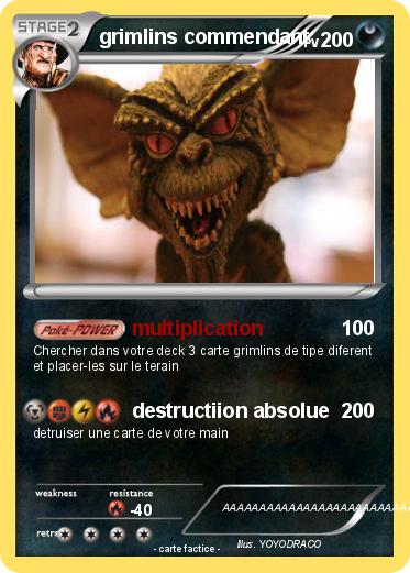 Pokemon grimlins commendant
