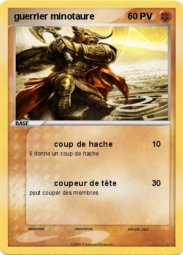 Pokemon guerrier minotaure