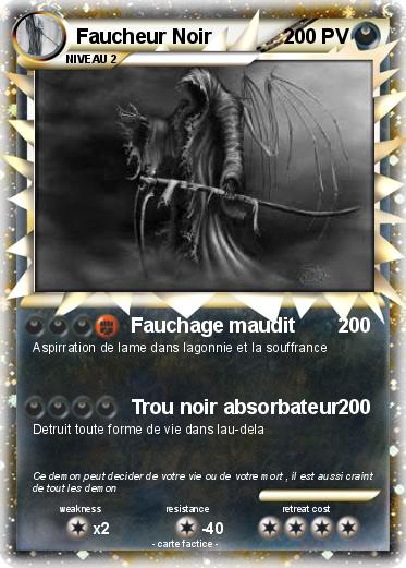 Pokemon Faucheur Noir