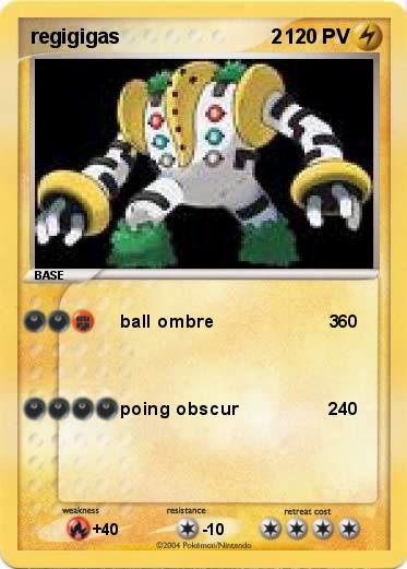 Pokemon regigigas                           2