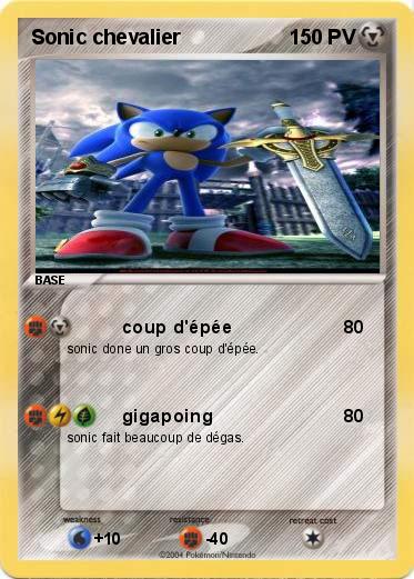 Pokemon Sonic chevalier 