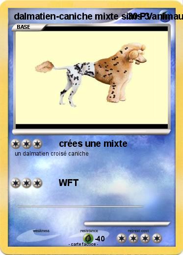 Pokemon dalmatien-caniche mixte sims 3 animaux & cie