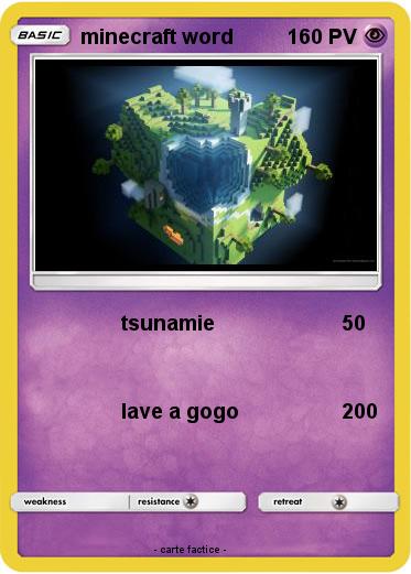 Pokemon minecraft word