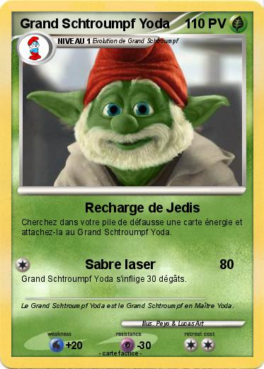 Pokemon Grand Schtroumpf Yoda