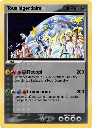 Pokemon Tous légendaire
