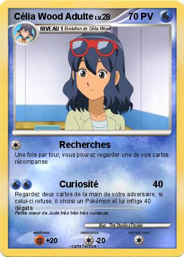 Pokemon Célia Wood Adulte