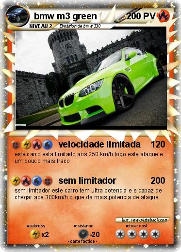 Pokemon bmw m3 green